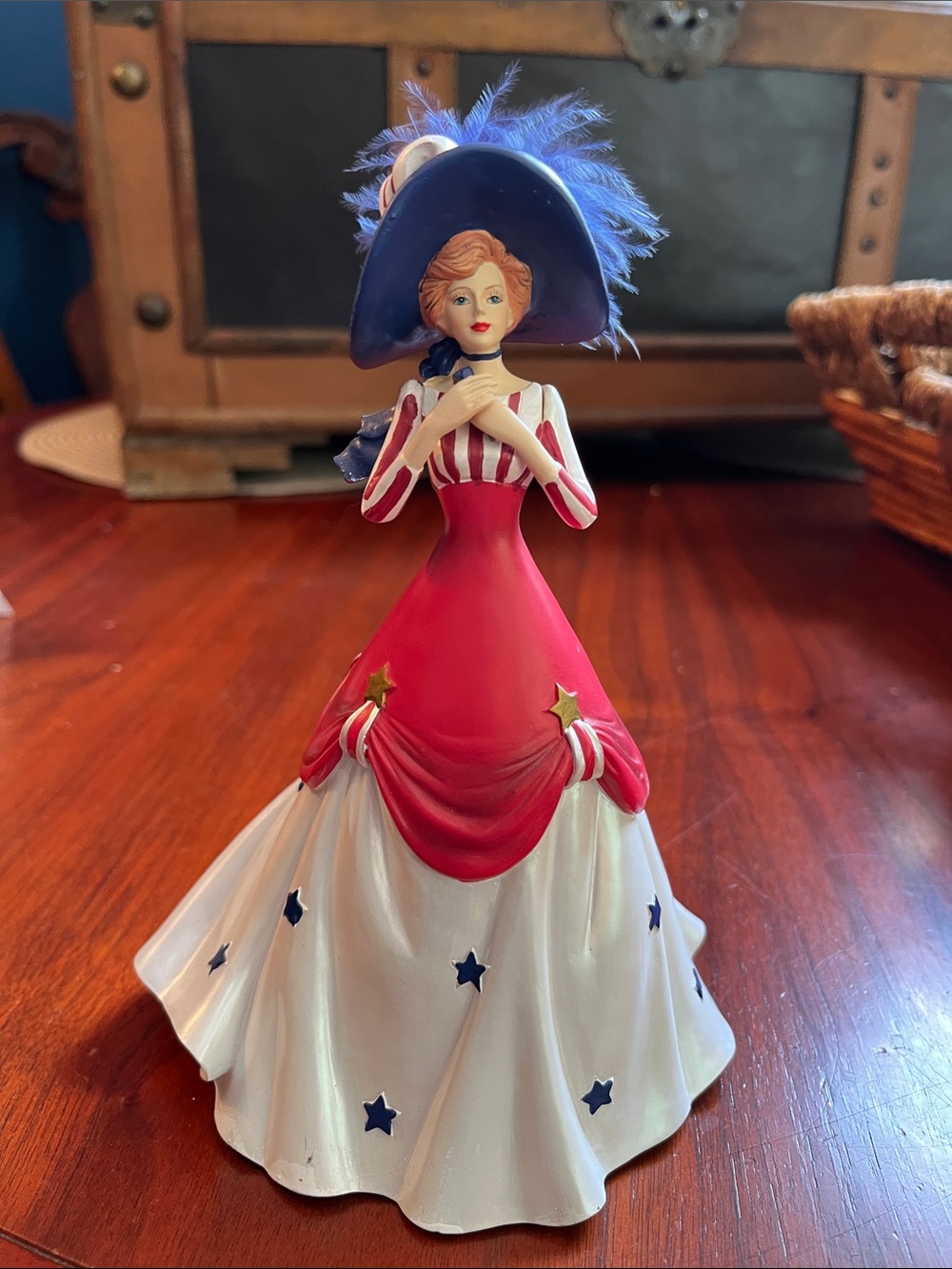 "The Land of the Free The Home of the Brave" figurine. Thomas Kinkade Collection